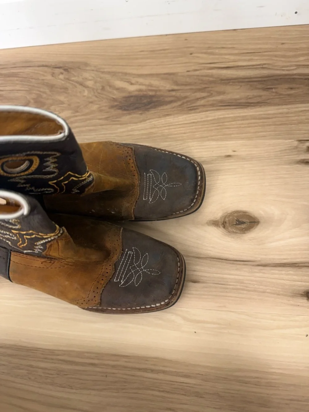 Old Corral Kids Two-Tone Brown Western Boots